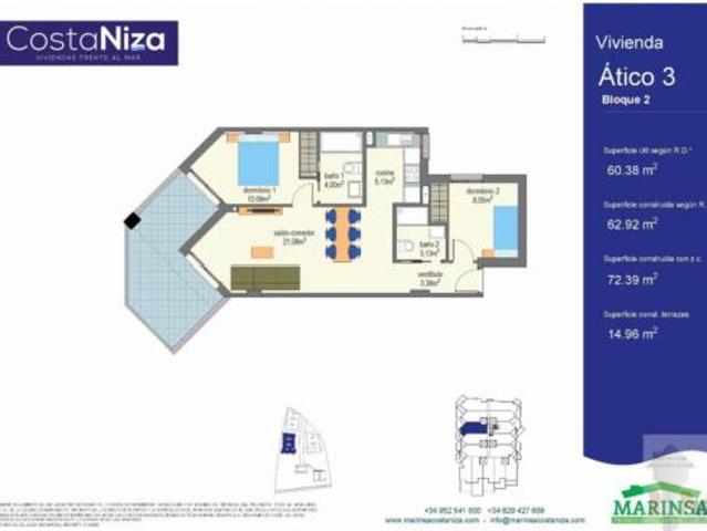 Ático en venta en Valle-Niza, La Axarquía