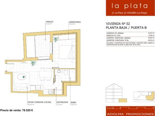 Piso en venta en Viguera, La Rioja