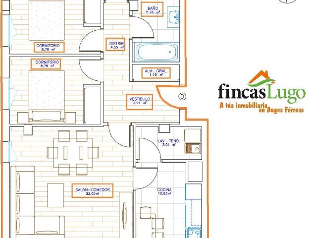 Piso en venta en Lugo