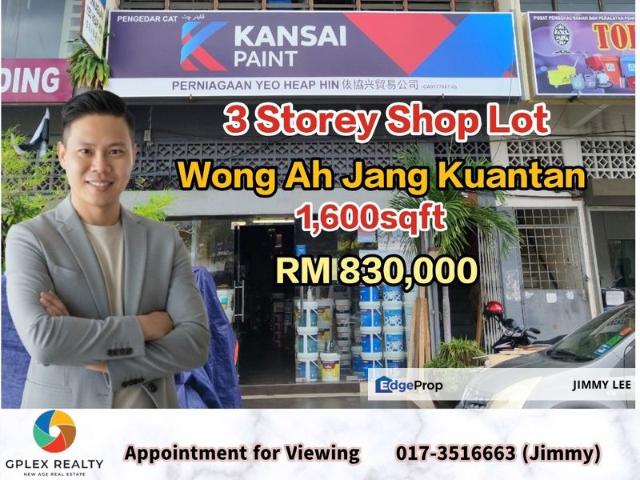 Shop for sale in Kuantan, Pahang