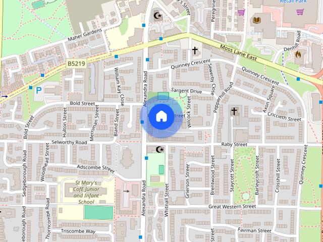 Apartment for rent in Moss Side, Manchester