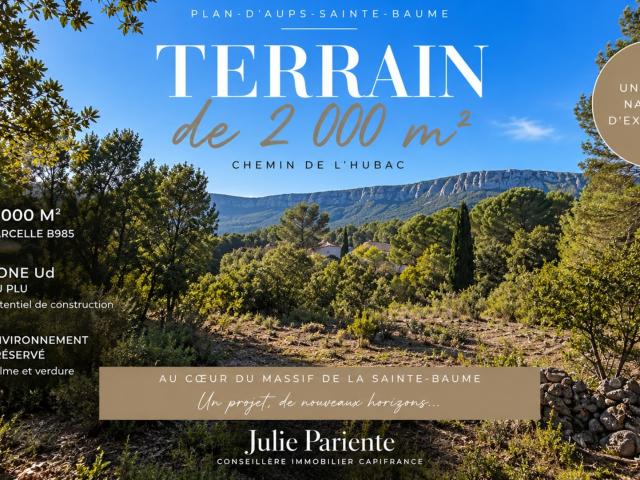 Terrain vente à Plan-d'Aups-Sainte-Baume, Var