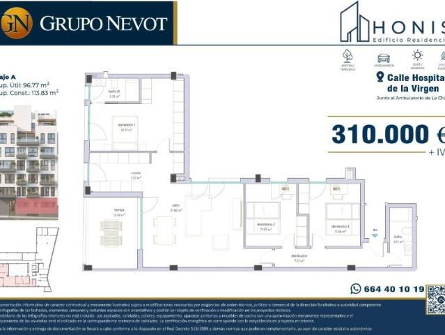 Piso en venta en Centro, Comarca de la Vega de Granada