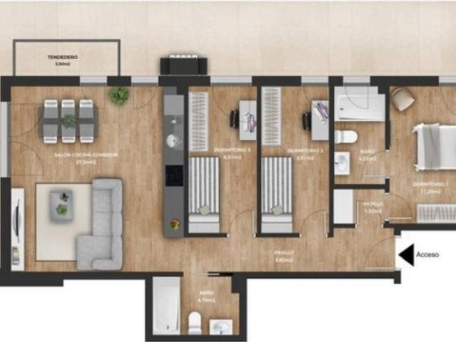 Piso en venta en Sierrapando, Torrelavega