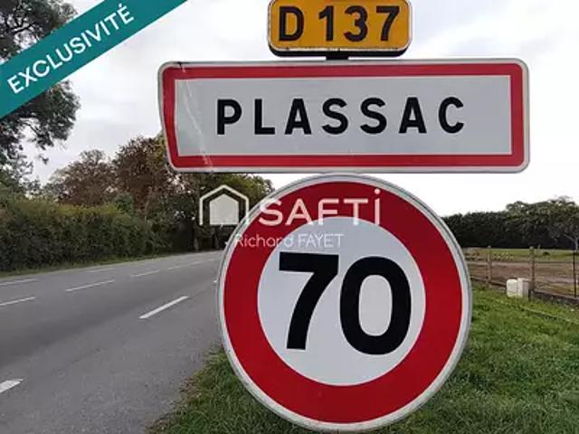 Terrain vente à Jonzac, Plassac