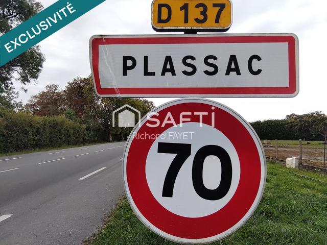 Terrain vente à Jonzac, Plassac