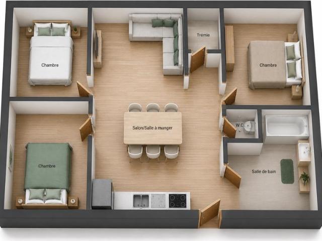 Appartement vente à La Tour-du-Pin, Saint-jean-de-soudain