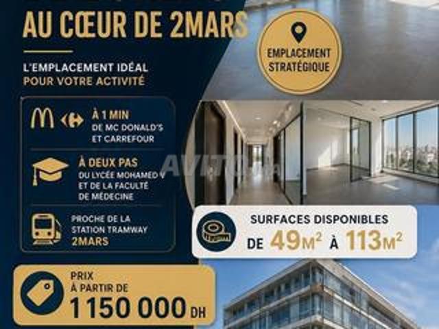 Bureau vente à Anfa, Gharb-Chrarda-Beni Hssen