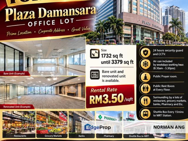 Shop for rent in Plaza Damansara, Kuala Lumpur