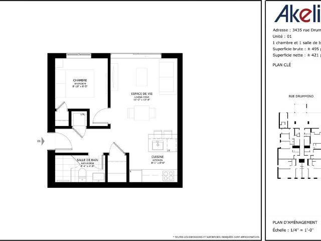 Apartment for rent in St. Leonard's, Quebec
