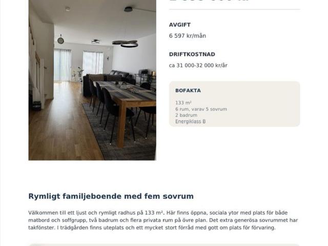 Hus hyra i Anderslöv, Skåne län