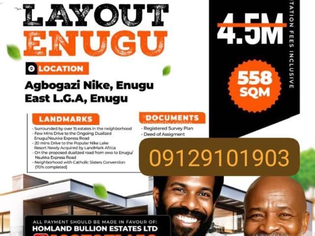 Land for sale in Enugu
