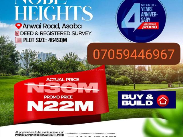 Land for sale in Oshimili South, Delta
