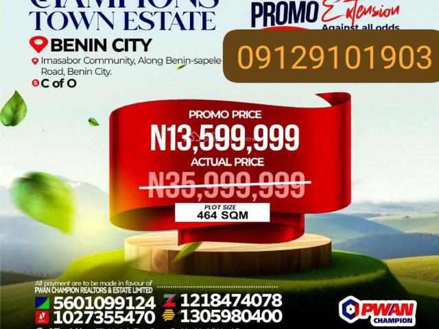 Land for sale in Ikpoba Okha, Edo