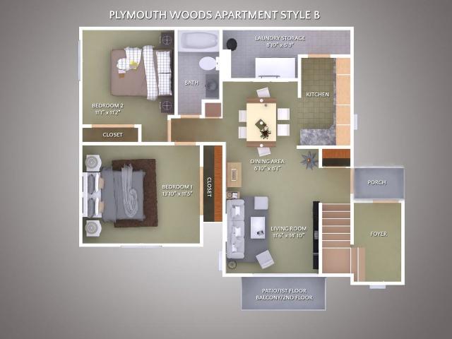 Apartment for rent in Livonia, Michigan