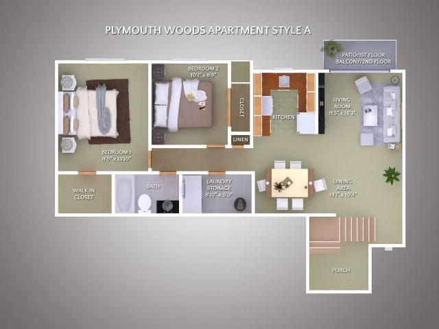 Apartment for rent in Livonia, Michigan