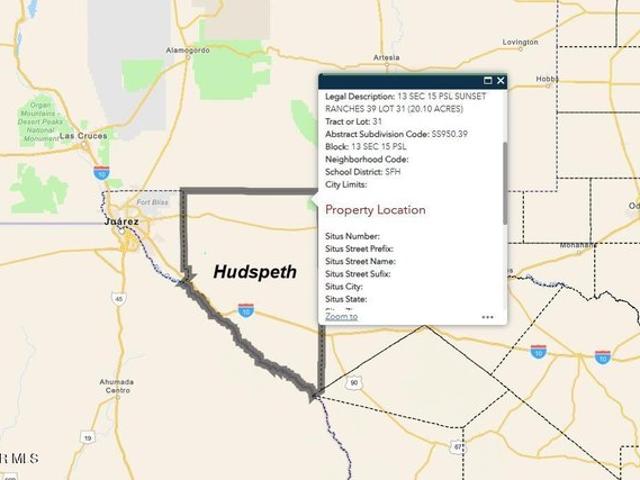 Land for sale in Sierra Blanca, Texas