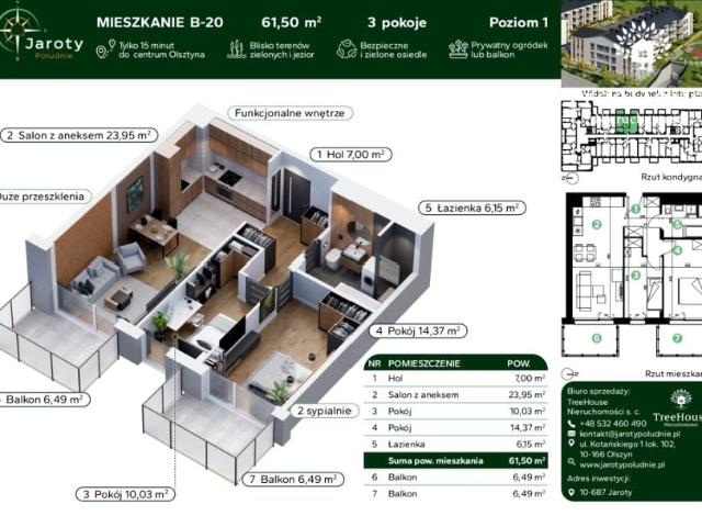 Mieszkanie na sprzedaż w Olsztyn, Warmińsko-mazurskie