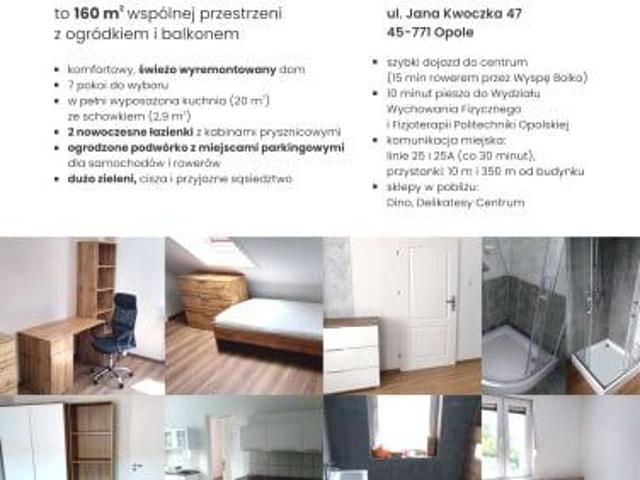 Pokój do wynajęcia w Opole, Opolskie