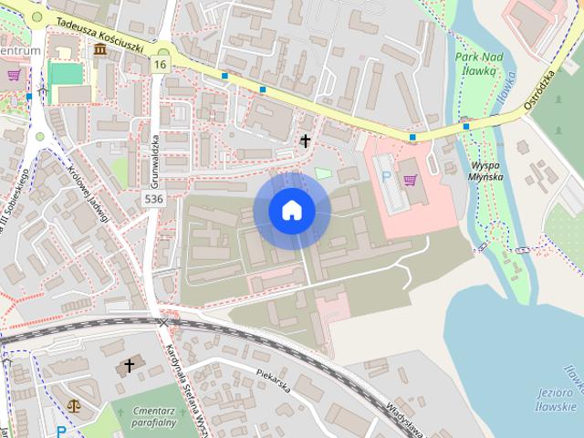 Kawalerka do wynajęcia w Centrum, Iława