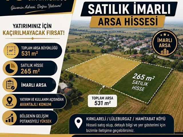 Hamitabat, Lüleburgaz içerisinde satılık Arsa