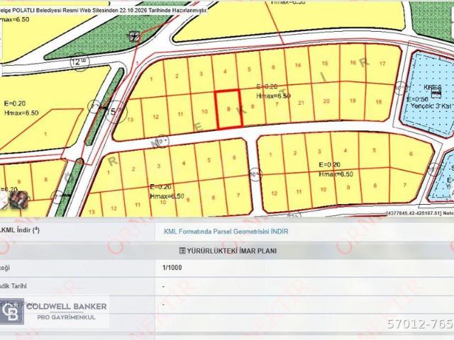 Şentepe Mahallesi, Polatlı içerisinde satılık Arsa