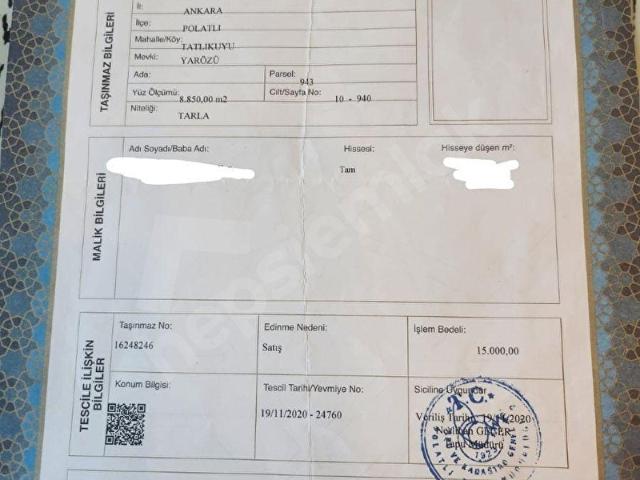 Polatli, Ankara içerisinde satılık Arsa