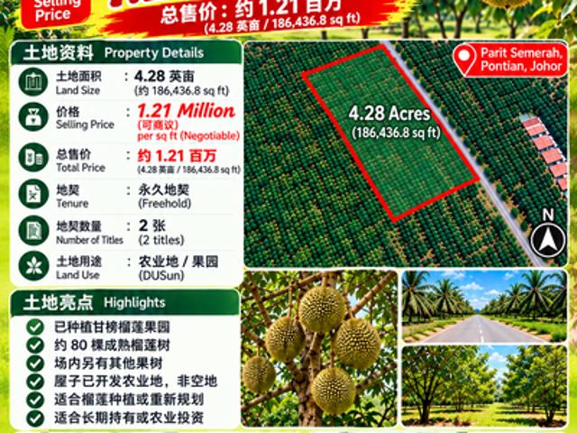 Shop for sale in Taman Sri Aman, Pontian
