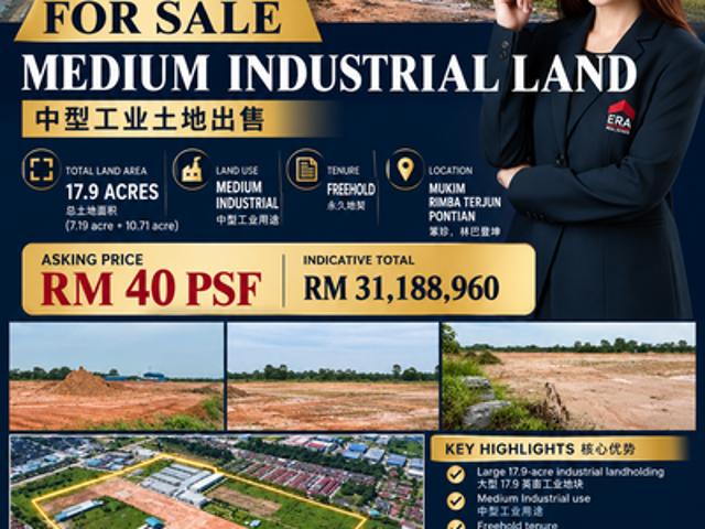 Warehouse for sale in Pontian