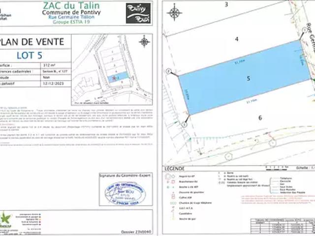Terrain vente à Kerimaux, Pontivy