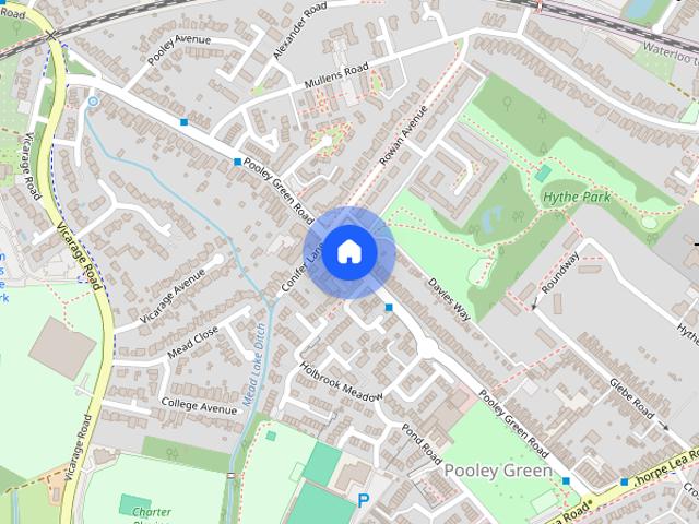 House for rent in Pooley Green, Row Town
