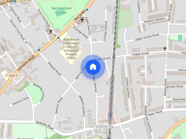 Apartment for rent in Strawberry Hill, Greater London