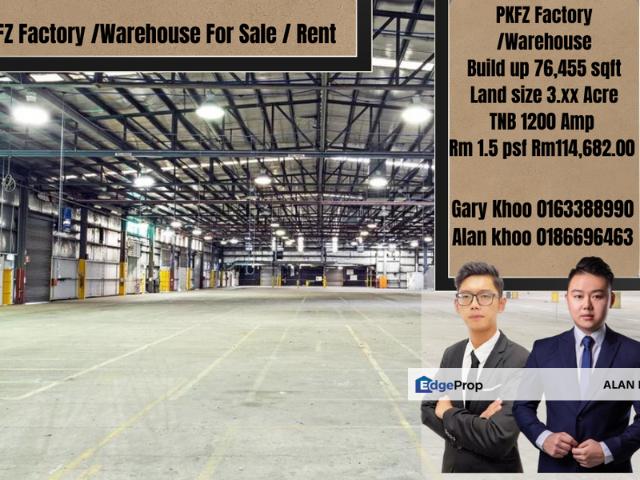 Warehouse for rent in Port Klang, Selangor