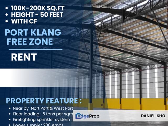 Warehouse for rent in Port Klang, Selangor