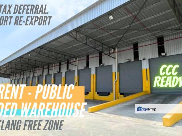Warehouse for rent in Port Klang, Selangor