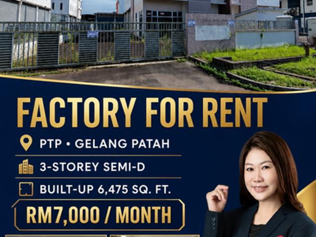 Warehouse for rent in Bukit Ledang, Johor