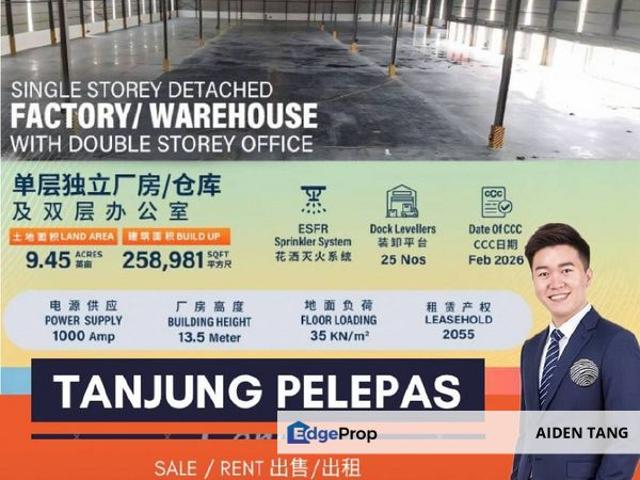 Warehouse for rent in Bukit Ledang, Johor