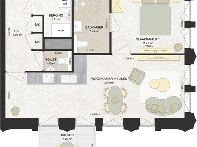Appartement te huur in Haarlem, Noord Holland