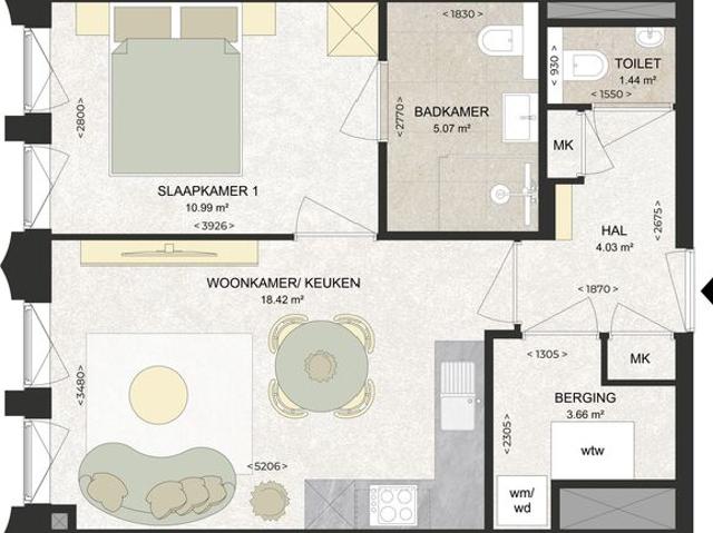 Appartement te huur in Haarlem, Noord Holland