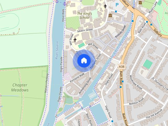 House for rent in Diglis, Worcestershire