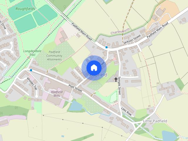 House for rent in Little Padfield, Charlesworth