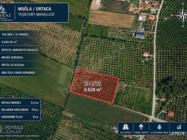 Ortaca, Muğla içerisinde satılık Arsa