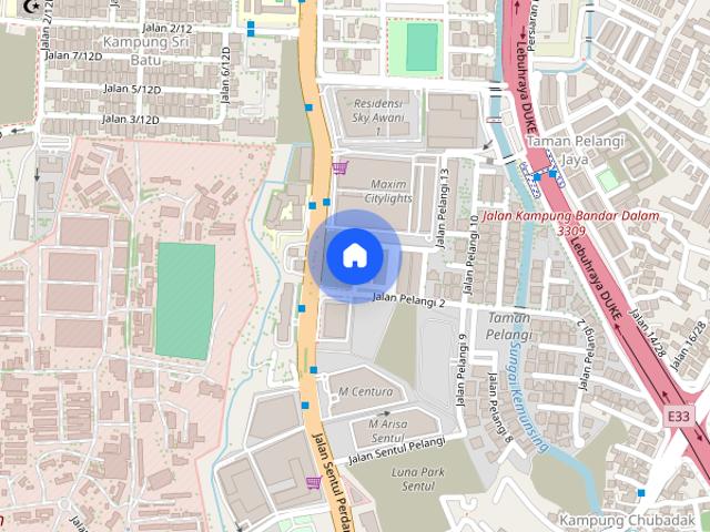 Apartment for rent in Taman Pelangi, Kuala Lumpur
