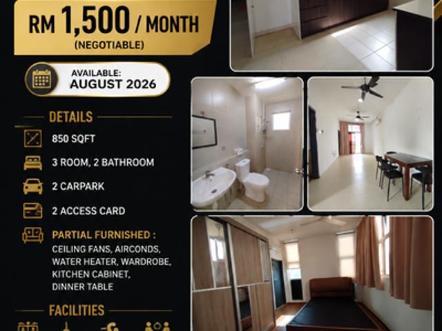 Condominium for rent in Tanjong Sepat, Selangor
