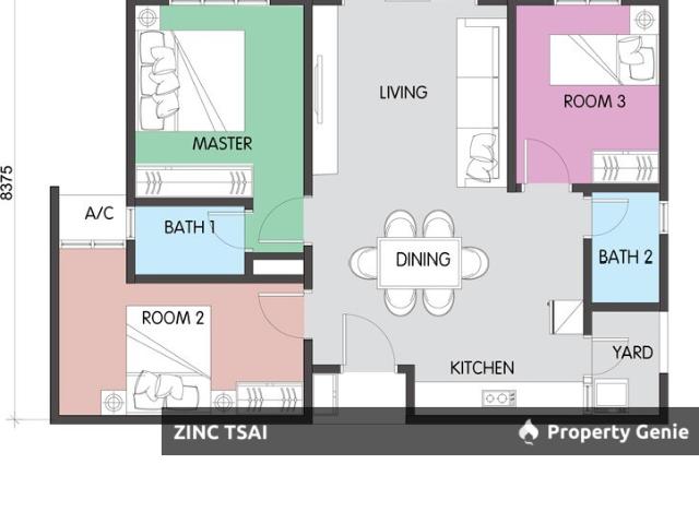 Apartment for rent in Tanjong Sepat, Selangor