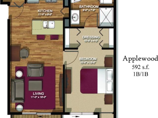 Apartment for rent in Highland