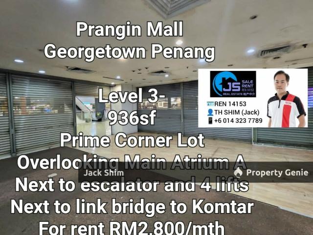 Shop for rent in Georgetown, Penang