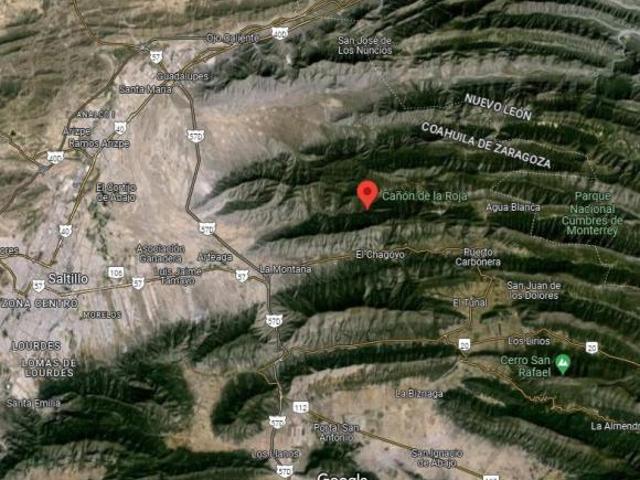 Predio Rústico en Cañón de la Roja, Arteaga, Coahuila