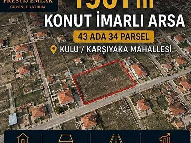 Karşıyaka Mahallesi, Kulu içerisinde satılık Arsa