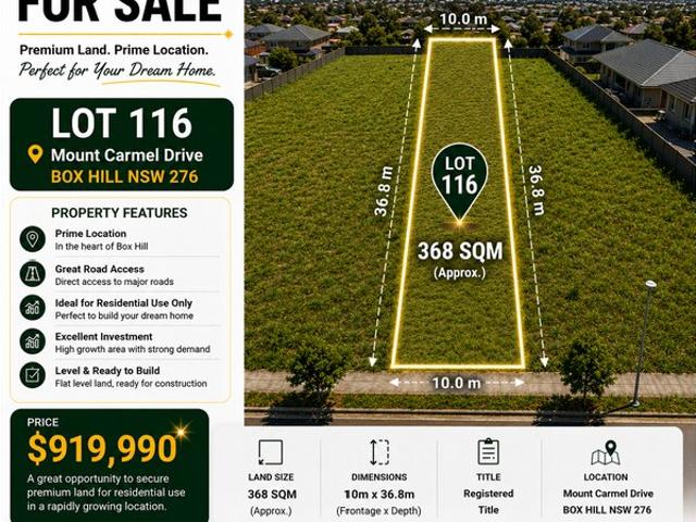 Land for sale in Sydney, New South Wales